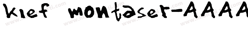 kief montaser字体转换